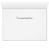 Verzierter Fairytale-Wedding Tischnummer-Karte (Innenansicht Horizontal (Unten))