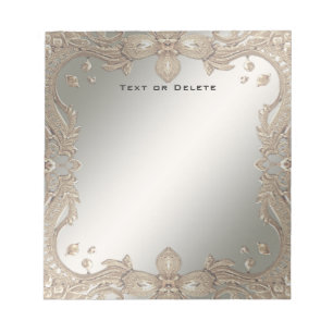 Verzierter Frame Notepad Notizblock
