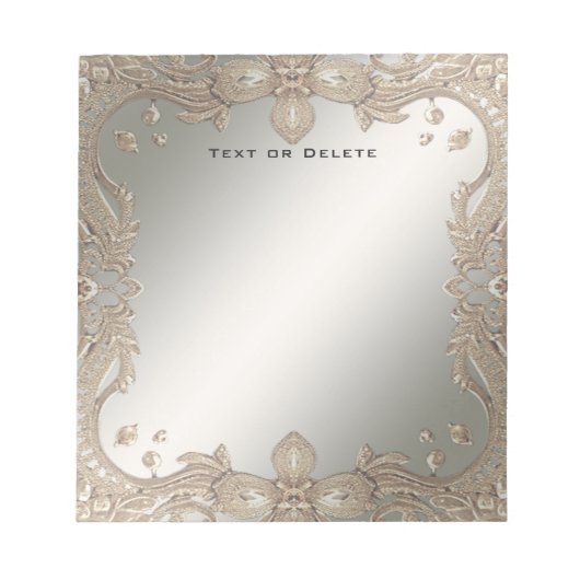 Verzierter Frame Notepad Notizblock (Vorderseite)