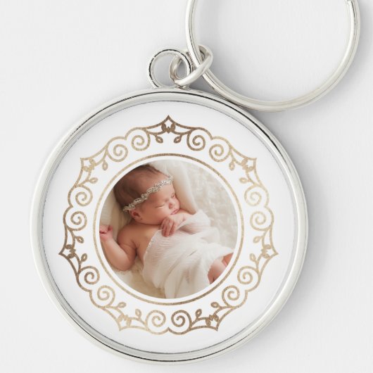 Verzierter Goldkranz Schlüsselanhänger (Vorne)