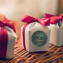 Verzierter Goldrahmen und Smaragdgrüne Hochzeit