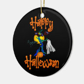 Verzierter Halloween-Weihnachtsbaumschmuck Keramik Ornament (Links)