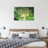Verzierter Hornfrosch (Ceratophrys ornata), Leinwanddruck (Insitu (Schlafzimmer))