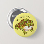 Verzierter Hornfrosch, nicht gefroren Button (Vorne & Hinten)