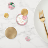 Verzierter Hummingbird Minze Green Pink Gold Viele Konfetti (Gruppe)