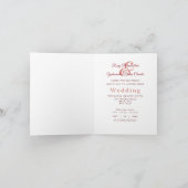 Verzierter indischer Elefant Rustikal Einladung (Innenseite)