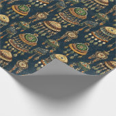 Verzierter indischer Schmuck Geschenkpapier (Ecke)