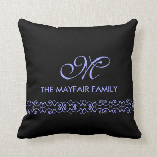 Verzierter Lavendel-lila Kissen