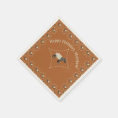 Verzierter malayischer Tapir Gemustert Serviette (Ecke)