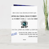 Verzierter Messingrahmen (personalisierte Karte (Rückseite)