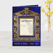 Verzierter Messingrahmen (personalisierte Karte (Gelbe Blume)