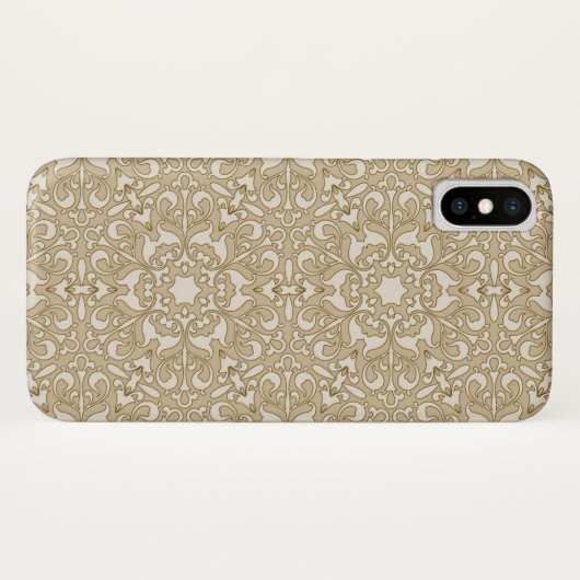 Verzierter mit Blumenhintergrund Case-Mate iPhone Hülle (Rückseite (Horizontal))