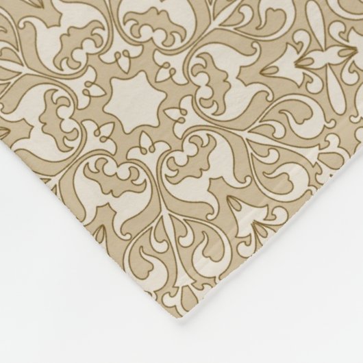 Verzierter mit Blumenhintergrund Fleecedecke (Ecke)