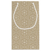 Verzierter mit Blumenhintergrund Kleine Geschenktüte (Rückseite)