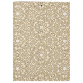 Verzierter mit Blumenhintergrund Klemmbrett (Rückseite)