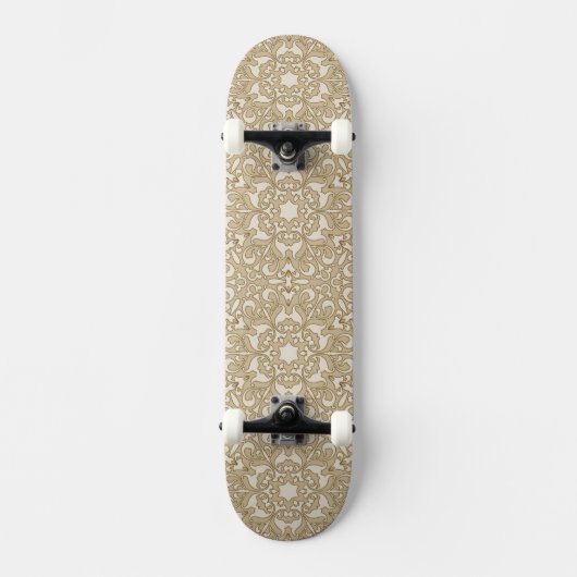 Verzierter mit Blumenhintergrund Skateboard (Vorderseite)