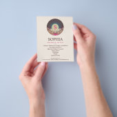 Verzierter Monogram Makeust und Haarstil Flyer (Gruppe)