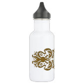 Verzierter Monogramm-Buchstabe D Edelstahlflasche (Links)