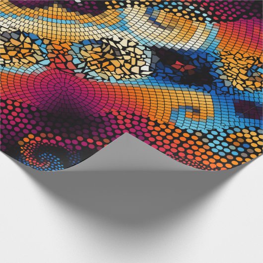 Verzierter nahtloser Texturhintergrund. Diagonale Geschenkpapier (Ecke)