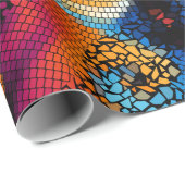 Verzierter nahtloser Texturhintergrund. Diagonale Geschenkpapier (Rolleneckpunkt)