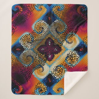 Verzierter nahtloser Texturhintergrund. Diagonale  Sherpadecke