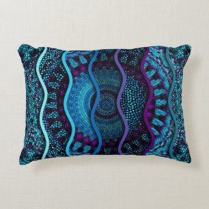 Verzierter nahtloser Texturhintergrund. Rettungswe Dekokissen