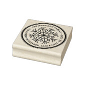 Verzierter Name und Rücksendeadresse der Snowflake Gummistempel (Stempel)