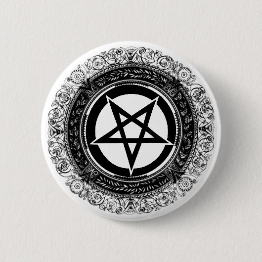Verzierter Pentagram Button (Vorderseite)
