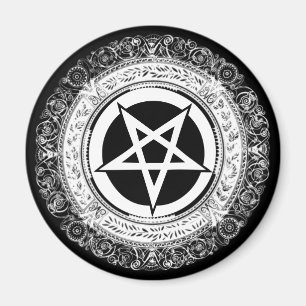 Verzierter Pentagram Magnet