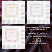 Verzierter Rahmen | Die Nacht vor der Hochzeit Servietten Mit Folie