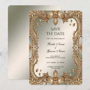 Verzierter Rahmen Save the Date