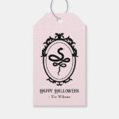 Verzierter Rahmen Schlange Serpent Halloween Geschenkanhänger (Vorderseite)