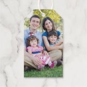 Verzierter Rahmen verbergen Weihnachtsgeschenk-Tag Geschenkanhänger (Rückseite)