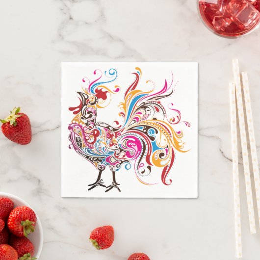 Verzierter Raster Serviette (Beispiel)