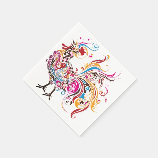 Verzierter Raster Serviette (Ecke)