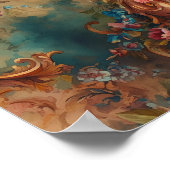 Verzierter Rokoko Poster (Ecke)