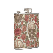 Verzierter Schädel Flachmann (Rechts)