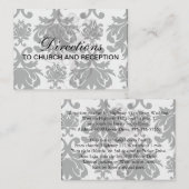 verzierter Schwarz-weißer Staudamm Begleitkarte (Vorne/Hinten)