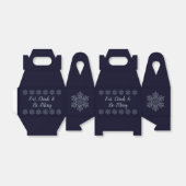 Verzierter Silberschneeflocken Geschenkschachtel (Ungefaltet)