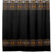 Verzierter Steampunk Goth viktorianischer Duschvorhang (Vorderseite)