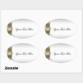 Verzierter Sticker für Gold Silber (Blatt)