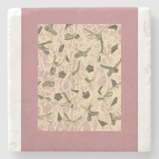 Verzierter Stone-Untersetzer für Floating Bows Steinuntersetzer (Vorderseite)