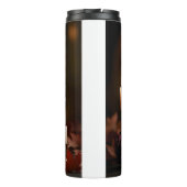 Verzierter Viktorianischer Spiegel Lila Rose Kerze Thermosbecher (Rückseite)