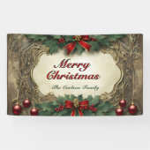 Verzierter Viktorianischer Weihnachtskranz Banner (Horizontal)