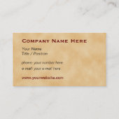 Verzierter Vintager doorknocker #1D universeller Visitenkarte (Rückseite)