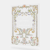 Verzierter Vintager Rahmen Bohemische BEGRÜSSUNG Acrylschild (Winkel)