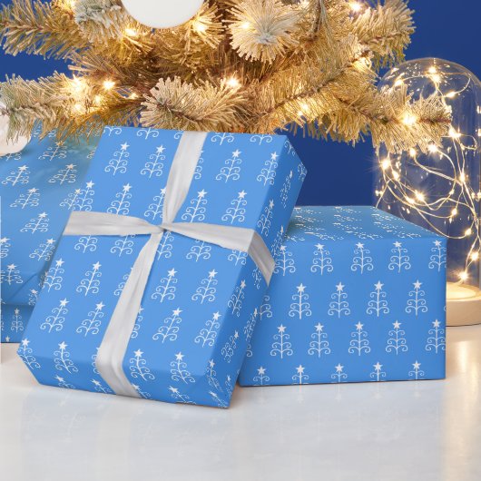 Verzierter Weihnachtsbaum Geschenkpapier (Feiertage)