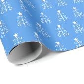 Verzierter Weihnachtsbaum Geschenkpapier (Rolleneckpunkt)