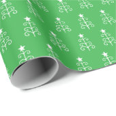 Verzierter Weihnachtsbaum Geschenkpapier (Rolleneckpunkt)