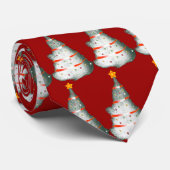 Verzierter Weihnachtsbaum Krawatte (Gerollt)